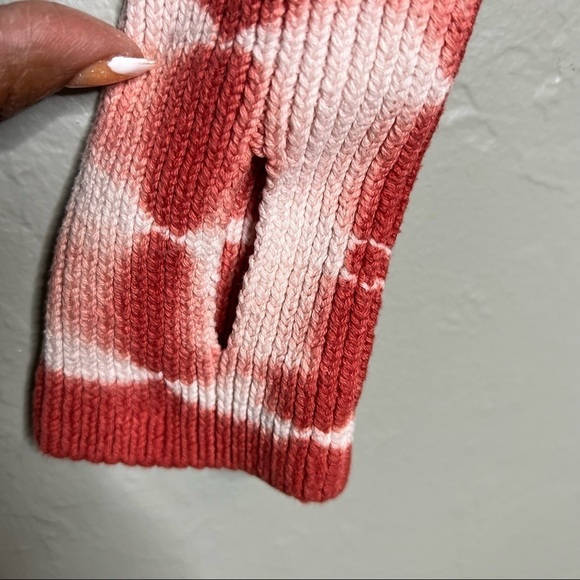 Tie Dye Crew Neck High Low Sweater - Picture 4 of 8